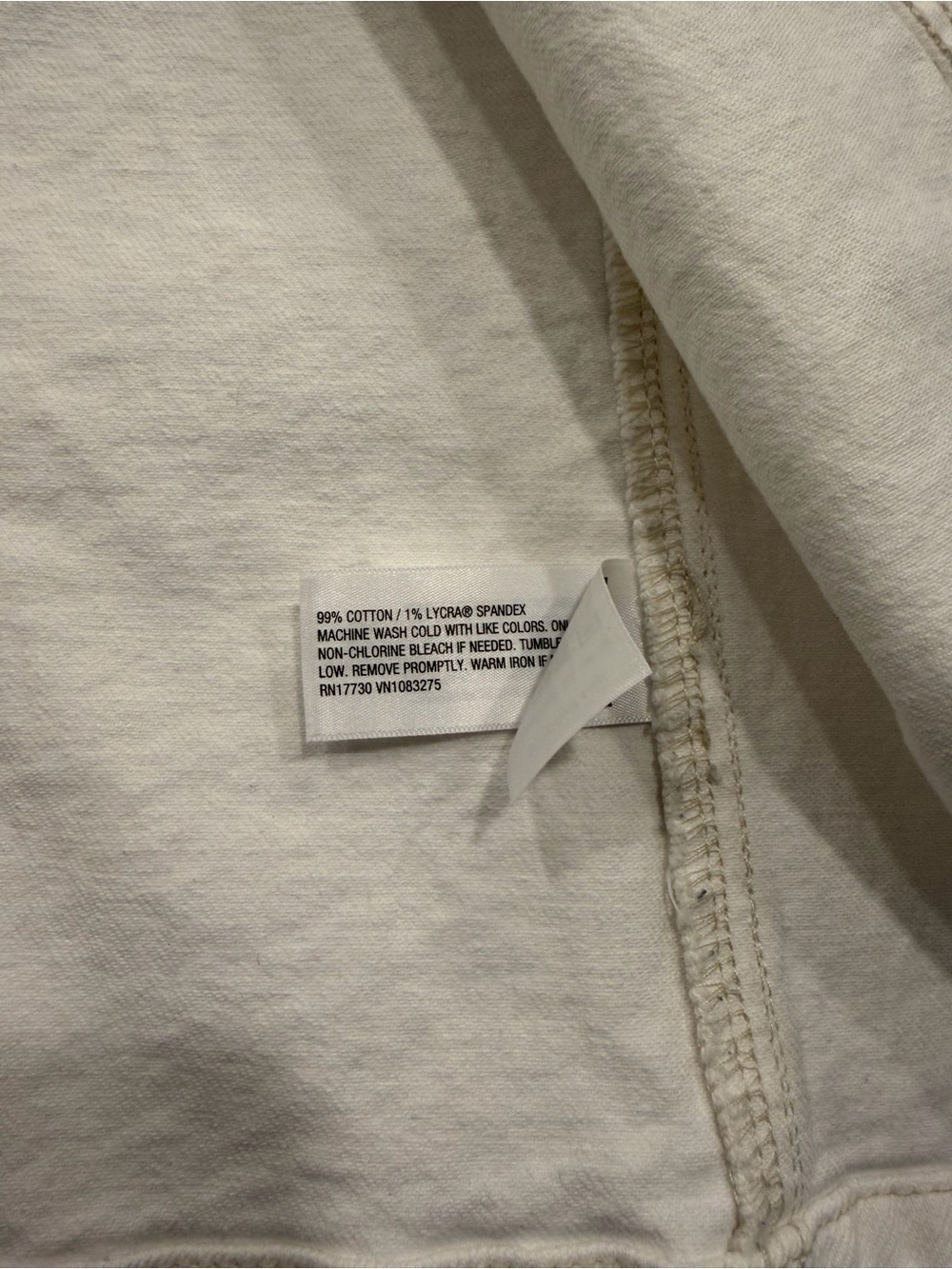 Universal Thread White Denim Vest Women's Large - Picture 3 of 7